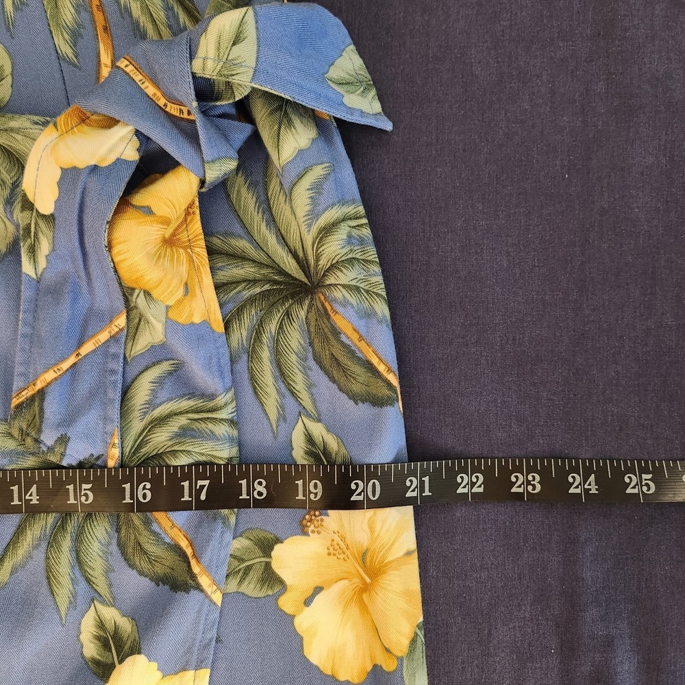 Caribbean Joe Floral Wrap Dress – Tropical/Aloha/Coconutgirl/SlowFashion L - Picture 11 of 12